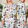 Friends Tv Series Short Satin Pajamas For Women