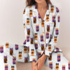 Dr Pepper Halloween Satin Pajamas Set For Women
