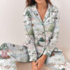 Mixed Christmas Satin Pajamas Set For Women