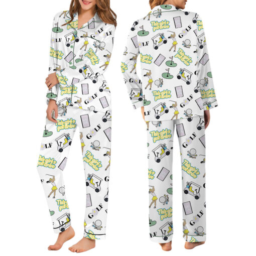 This Girls Got Drive Satin Pajamas Set For Women