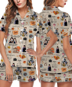 Gilmore Girls Satin Pajamas Set For Women