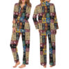 Hogwarts School Satin Pajamas Set For Women