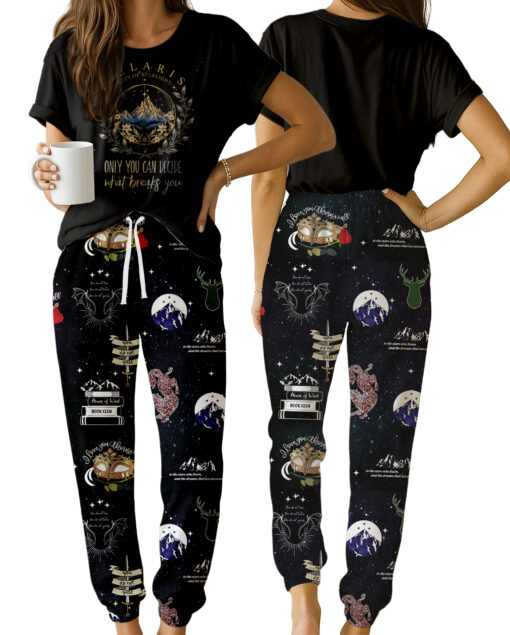 Velaris Acotar Satin Pajamas Set For Women