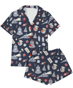 Polar Express Christmas Satin Pajamas Set