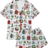 Snoopy Merry Christmas Satin Pajamas Set For Women