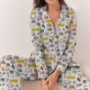 Golden Girls Shady Pines Satin Pajama Set For Women