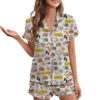 Golden Girls Shady Pines Satin Pajama Set For Women