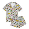 Golden Girls Shady Pines Satin Pajama Set For Women