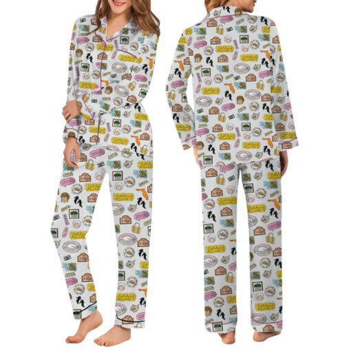 Golden Girls Shady Pines Satin Pajama Set For Women