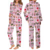 Women's Christmas In New York Satin Pajama Set