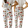 Friends Tv Series Christmas Satin Pajamas Set For Women