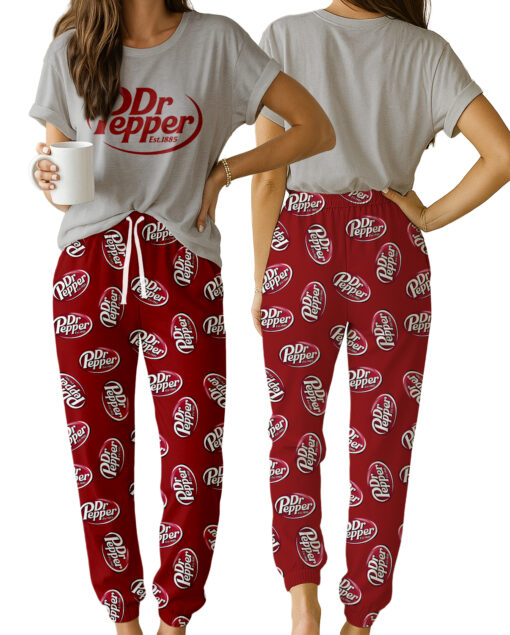 Dr Pepper Drink Pajamas Set For Women
