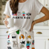 Baile Inolvidable Puerto Rico Casual Pajama Set For Women