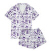Baltimore Game Day Football Satin Pajamas Set For Women