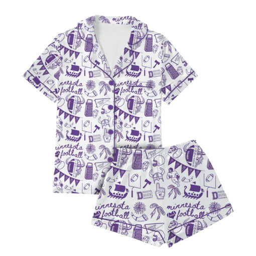 Baltimore Game Day Football Satin Pajamas Set For Women