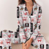 Tampa Bay Football Satin Pajamas Set For Women