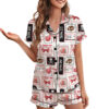 Tampa Bay Football Satin Pajamas Set For Women
