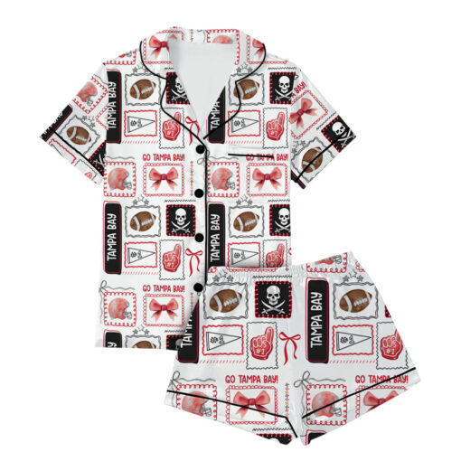 Tampa Bay Football Satin Pajamas Set For Women
