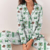 Philabelphia Football Satin Pajamas Set For Women