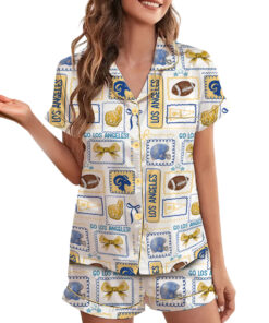 Los Angeles Football Satin Pajamas Set