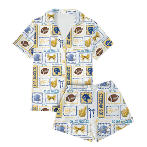 Los Angeles Football Satin Pajamas Set