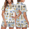 Los Angeles Football Satin Pajamas Set