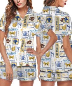 Los Angeles Football Satin Pajamas Set