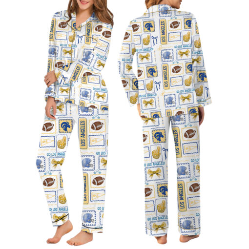 Los Angeles Football Satin Pajamas Set