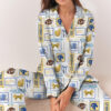 Los Angeles Football Satin Pajamas Set