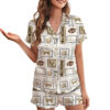 New Orleans Football Satin Pajamas Set For Women