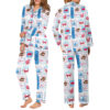 Coquette Buffalo Football Satin Pajamas Set