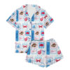 Coquette Buffalo Football Satin Pajamas Set