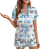 Coquette Detroit Football Satin Pajamas Set