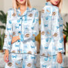 Coquette Detroit Football Satin Pajamas Set