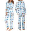 Coquette Detroit Football Satin Pajamas Set