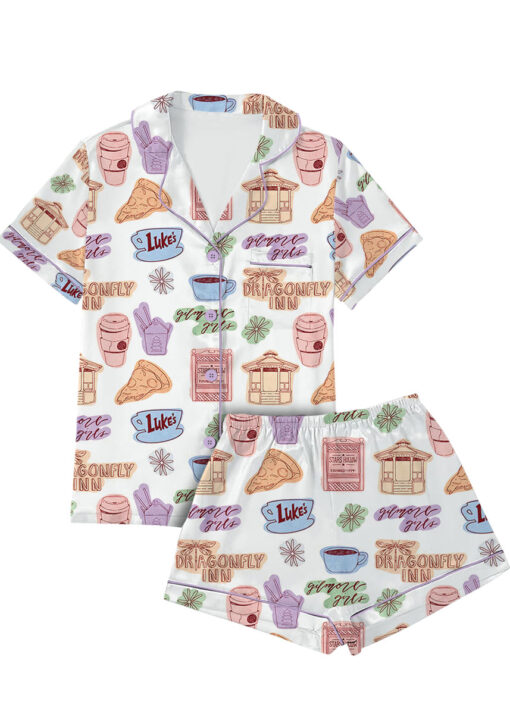 Gilmore Girl Satin Pajamas Set For Women