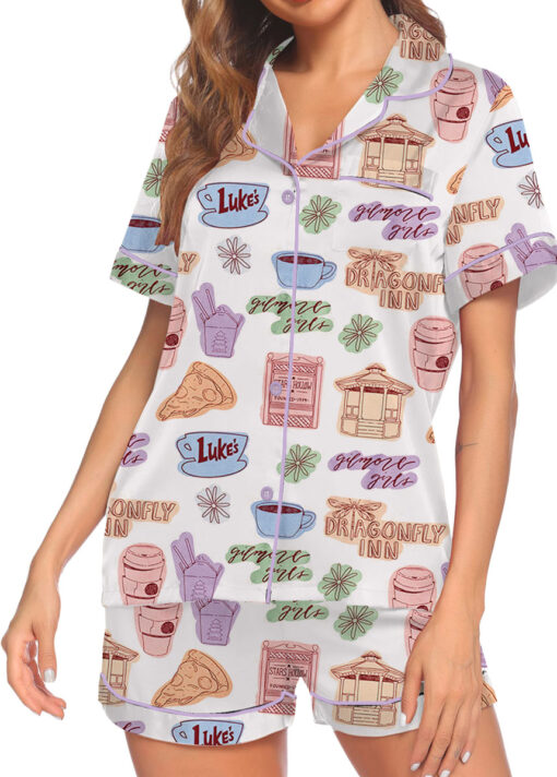 Gilmore Girl Satin Pajamas Set For Women