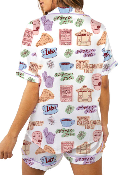 Gilmore Girl Satin Pajamas Set For Women