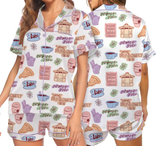 Gilmore Girl Satin Pajamas Set For Women