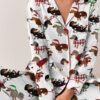 Christmas Dachshund Satin Pajama Set For Women
