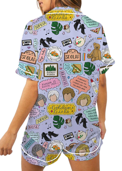 The Golden Girls Satin Pajamas Set For Women