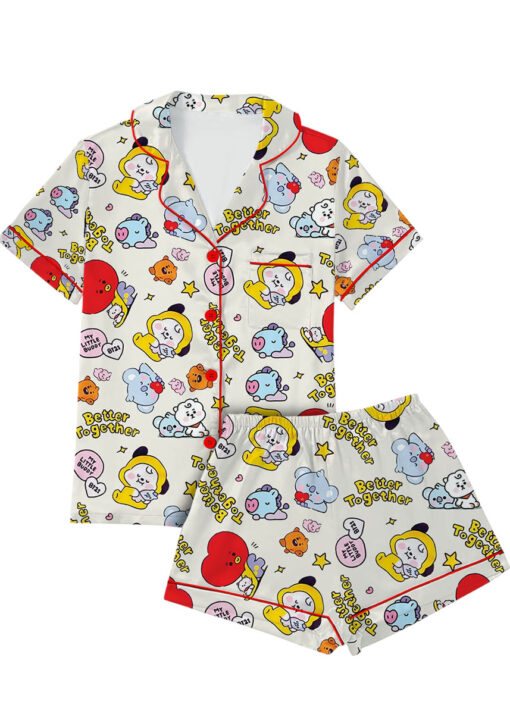 Better Together BT21s Satin Pajamas Set For Women
