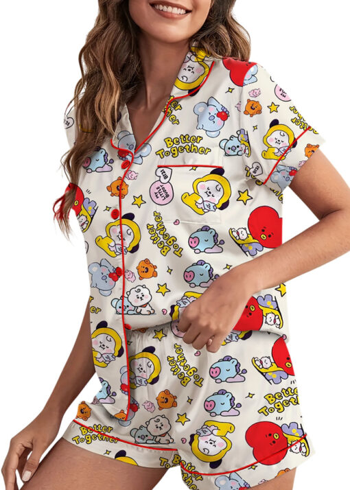 Better Together BT21s Satin Pajamas Set For Women