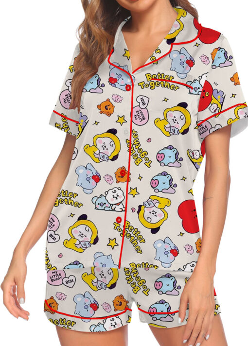 Better Together BT21s Satin Pajamas Set For Women