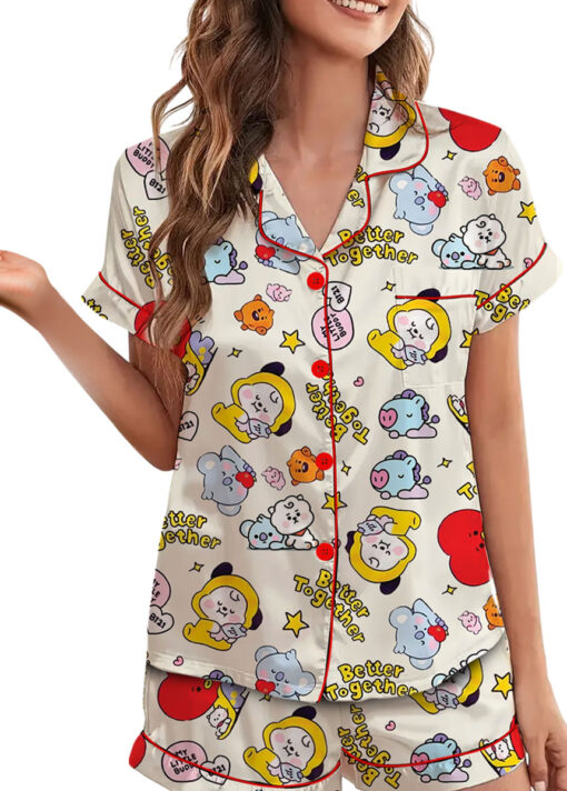 Better Together BT21s Satin Pajamas Set For Women