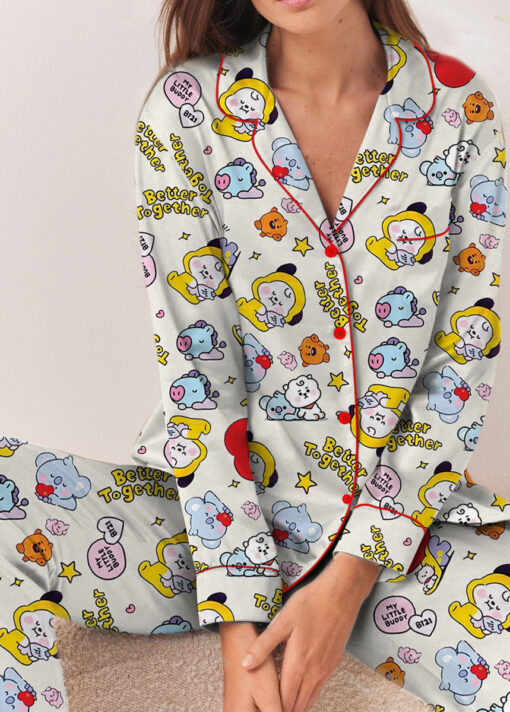 Better Together BT21s Satin Pajamas Set For Women