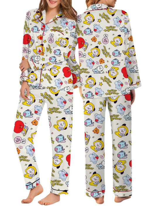 Better Together BT21s Satin Pajamas Set For Women