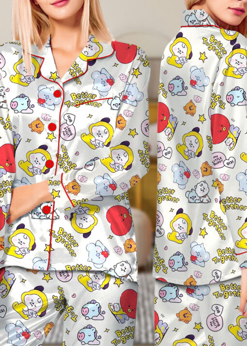 Better Together BT21s Satin Pajamas Set For Women