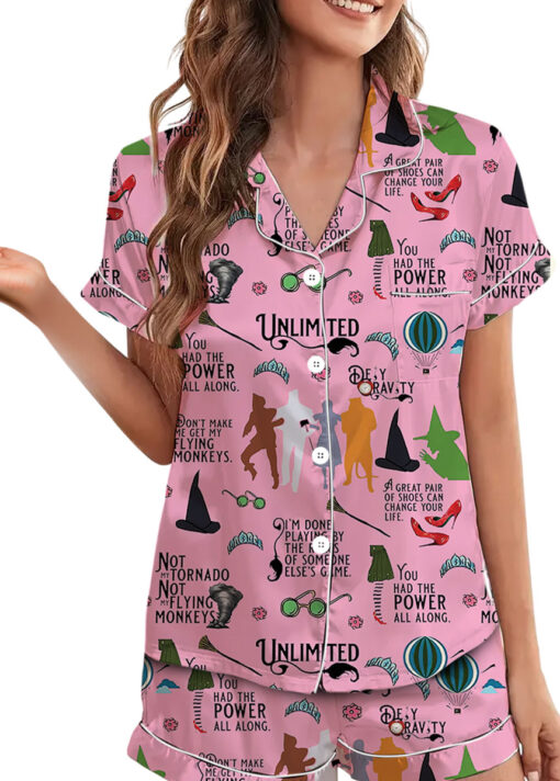 The Wizard Of Oz Satin Pajamas Set For Women
