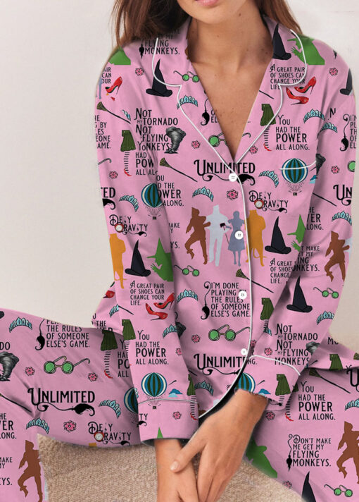 The Wizard Of Oz Satin Pajamas Set For Women